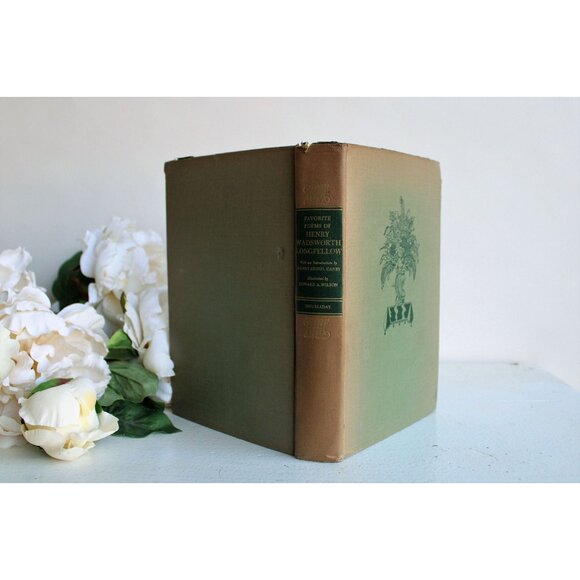 Vintage 1940s Book / "Favorite Poems of Henry Wadsworth Longfellow" - Picture 5 of 10